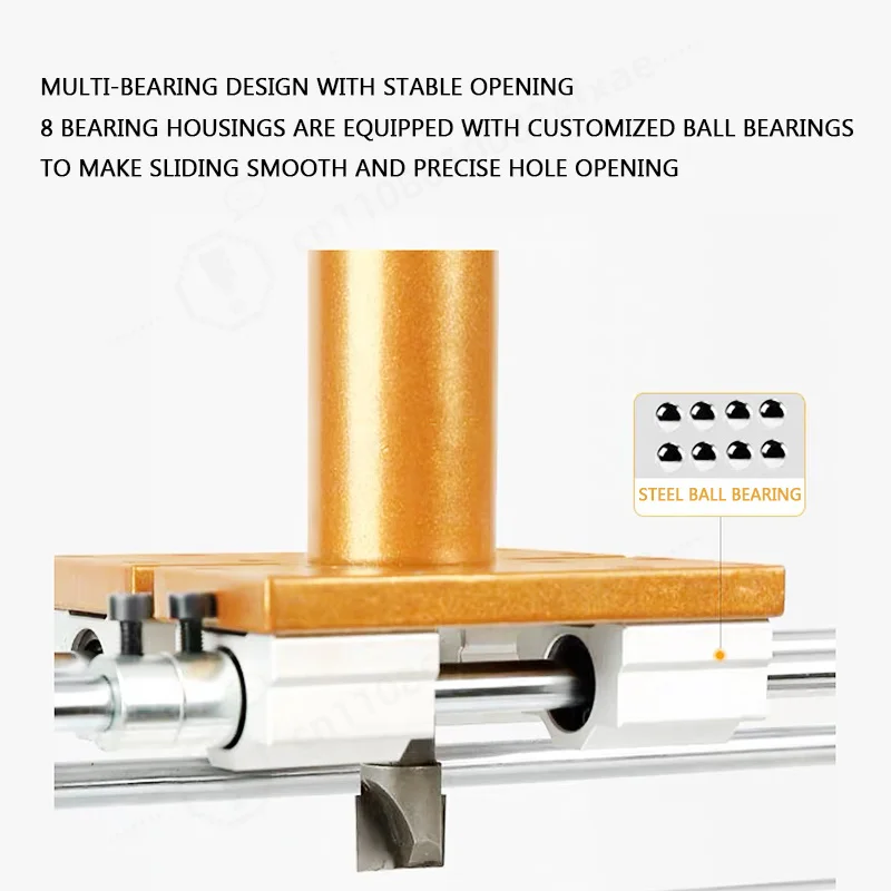 Woodworking Door Lock Hole Saw Kit, Solid Wood Mortise Slotter, Carpentry Lock Installation Positioning Tool