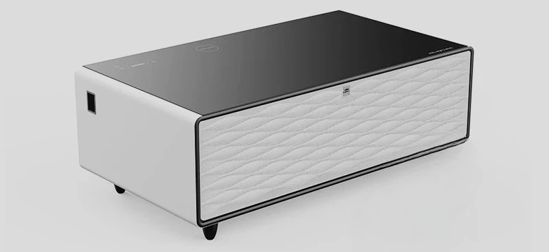 

smart coffee table refrigerator refrigerated drawer large capacity storage space saving