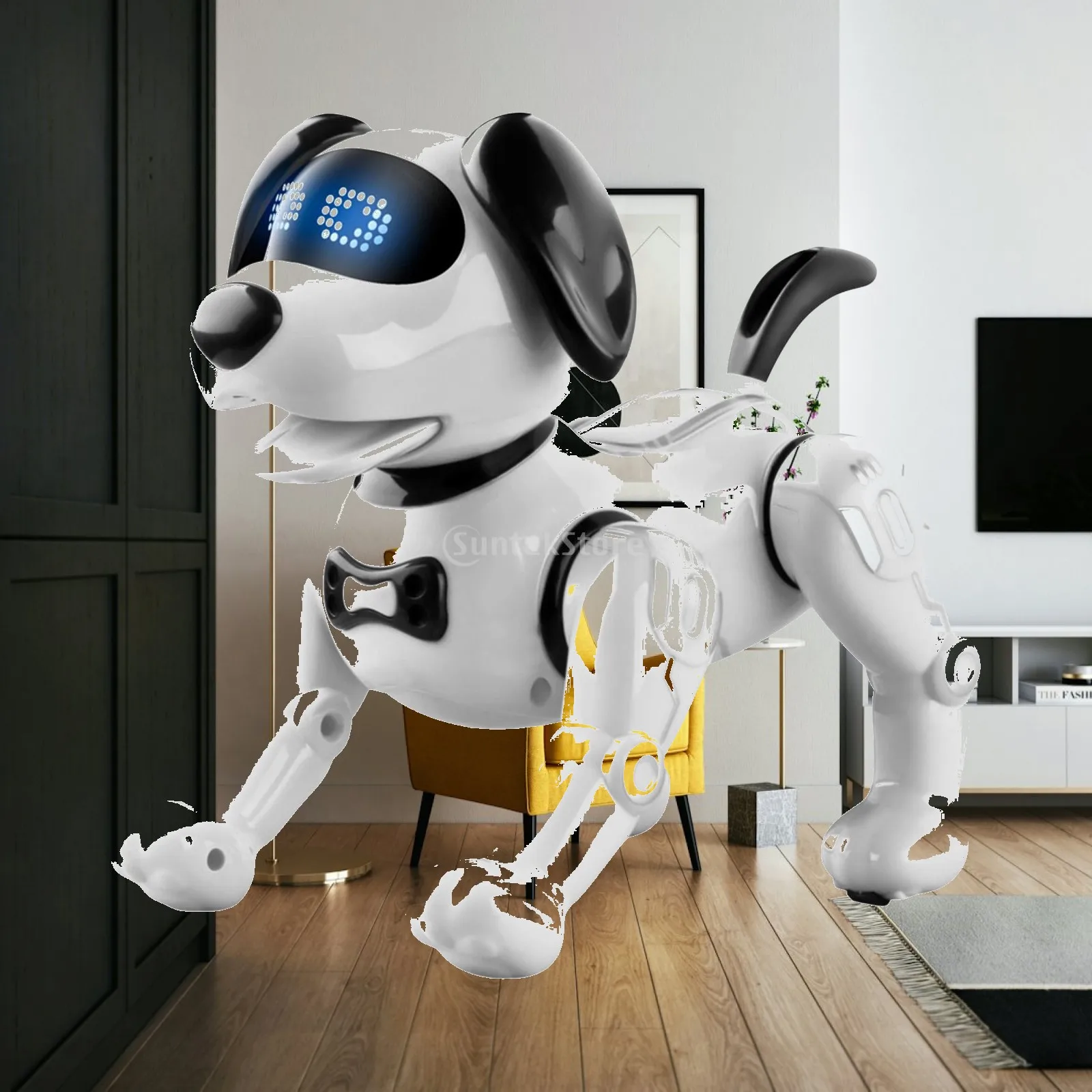 Programmable Stunt Puppy Robot Dog with Remote Control Touch Function Interactive Electronic Pet Toy for Kids Dancing Singing