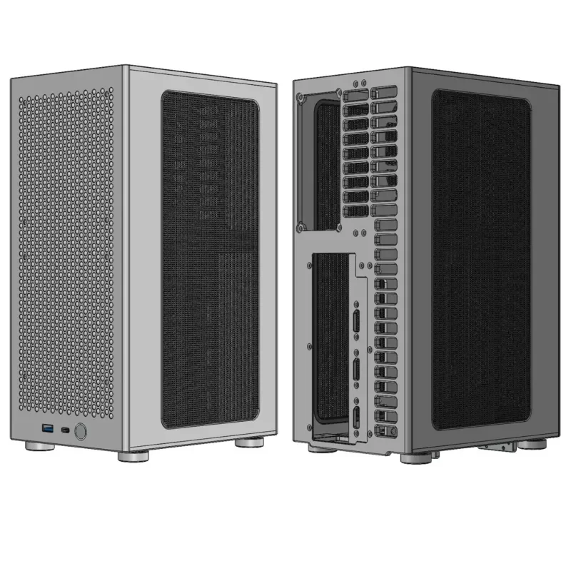 Elevate Your Computing Setup with The ZS-STSFF Vertical SFF-Ready ITX All Aluminum Computer Chassis, A Premium Solution
