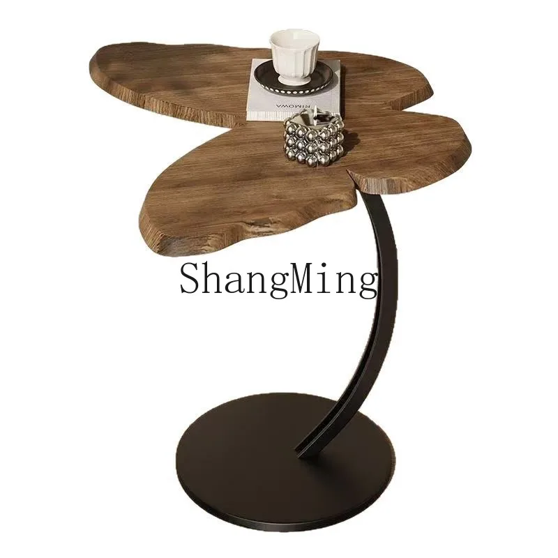 FG طاولة قهوة بسيطة من خشب الجوز الأسود على شكل فراشة عتيقة لغرفة المعيشة وأريكة غرفة النوم وطاولة بجانب السرير #6