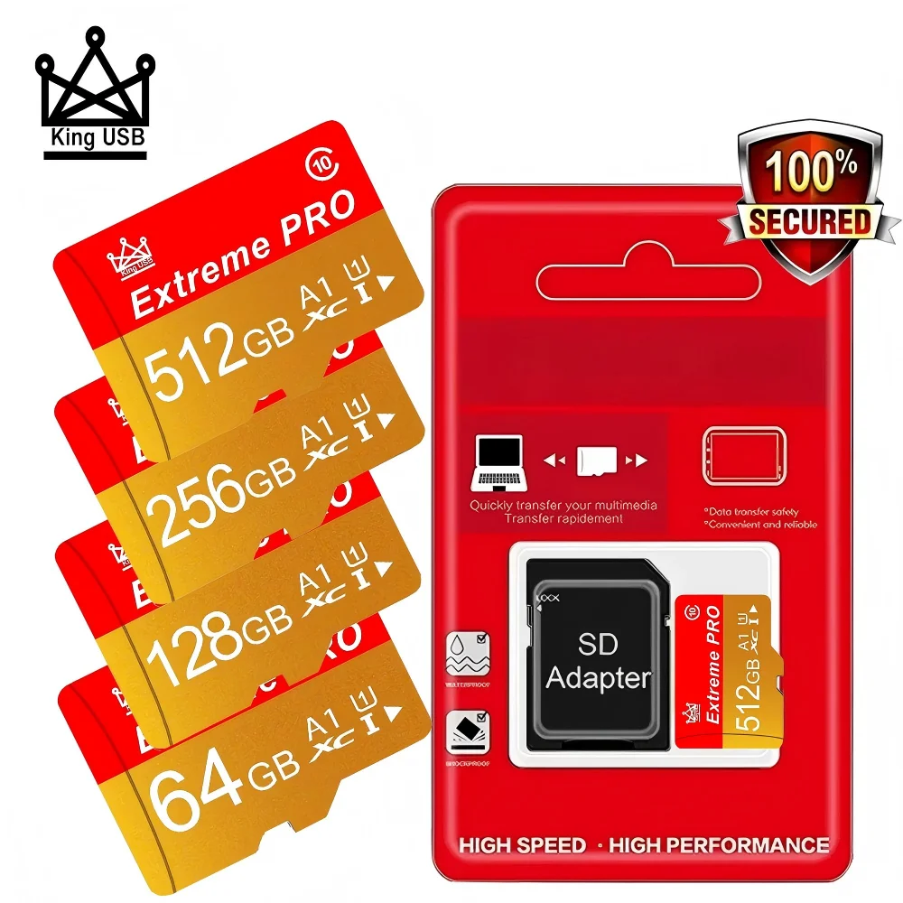 

Mini 32-64-128-256-512gb Class Sd Class10 Smartphone Sd Card Original Premium Class 10 Reliable Fast Durable High Speed Quality