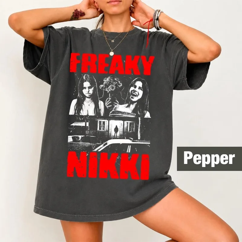 Freaky Nikki Obsession 2026 Inspired Shirt, Horror Romance Movie Tee Four season popular unisex cotton T-shirt