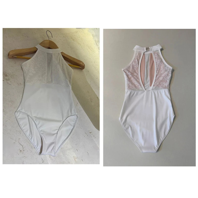 Halter Ballet Dance Tights Female Sleeveless Dance Jumpsuit Adult Elegance Daily Practice Ballet Dance Clothes Yoga Tights
