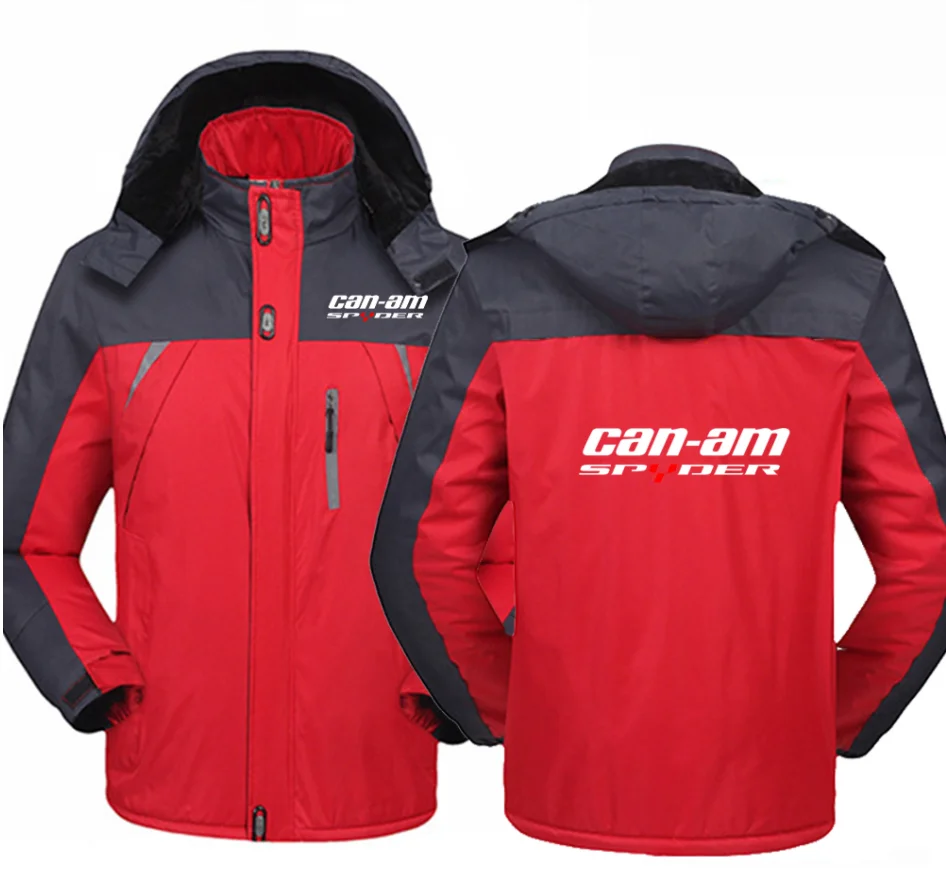 CAN-AM-Chaqueta cortavientos impermeable para exteriores, abrigo cálido a prueba de frío, ropa de montañismo, abrigos de alta calidad, LOGO 2023