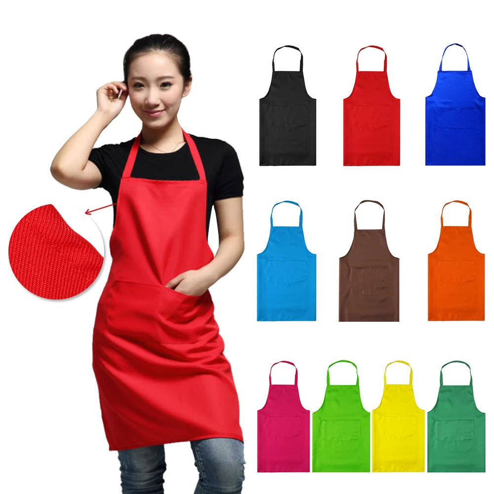 Waterproof Chef Waiter Cafe Kitchen Chef couples Cooking Restaurant Solid color Plain Apron Dress for master Women Hairdresser