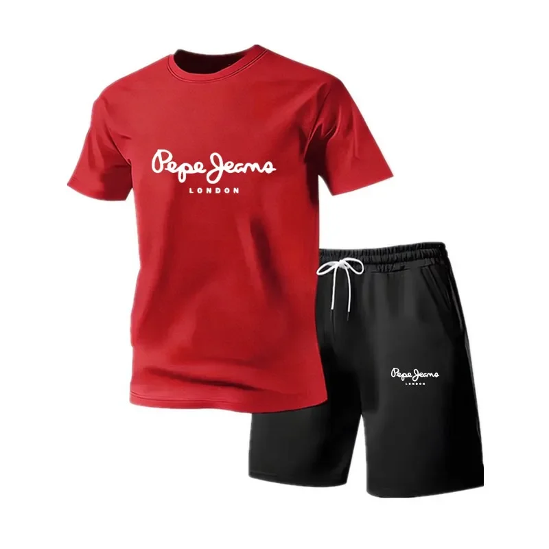 Herren Sport-Set: T-Shirt & Shorts, atmungsaktiv - usage example