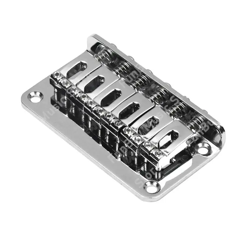 6 Saddle Hardtail Bridge Top Load 78mm Electric Guitar Bridge with Screws Heavy Guitar Accessories