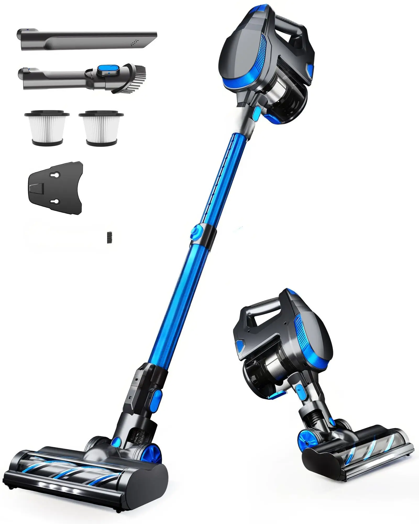 380W 30KPA 50Mins Vacuum Cleaners For Home Upgraded Stick Vacuum Wall Charging Station Cordless Vacuum Cleaner