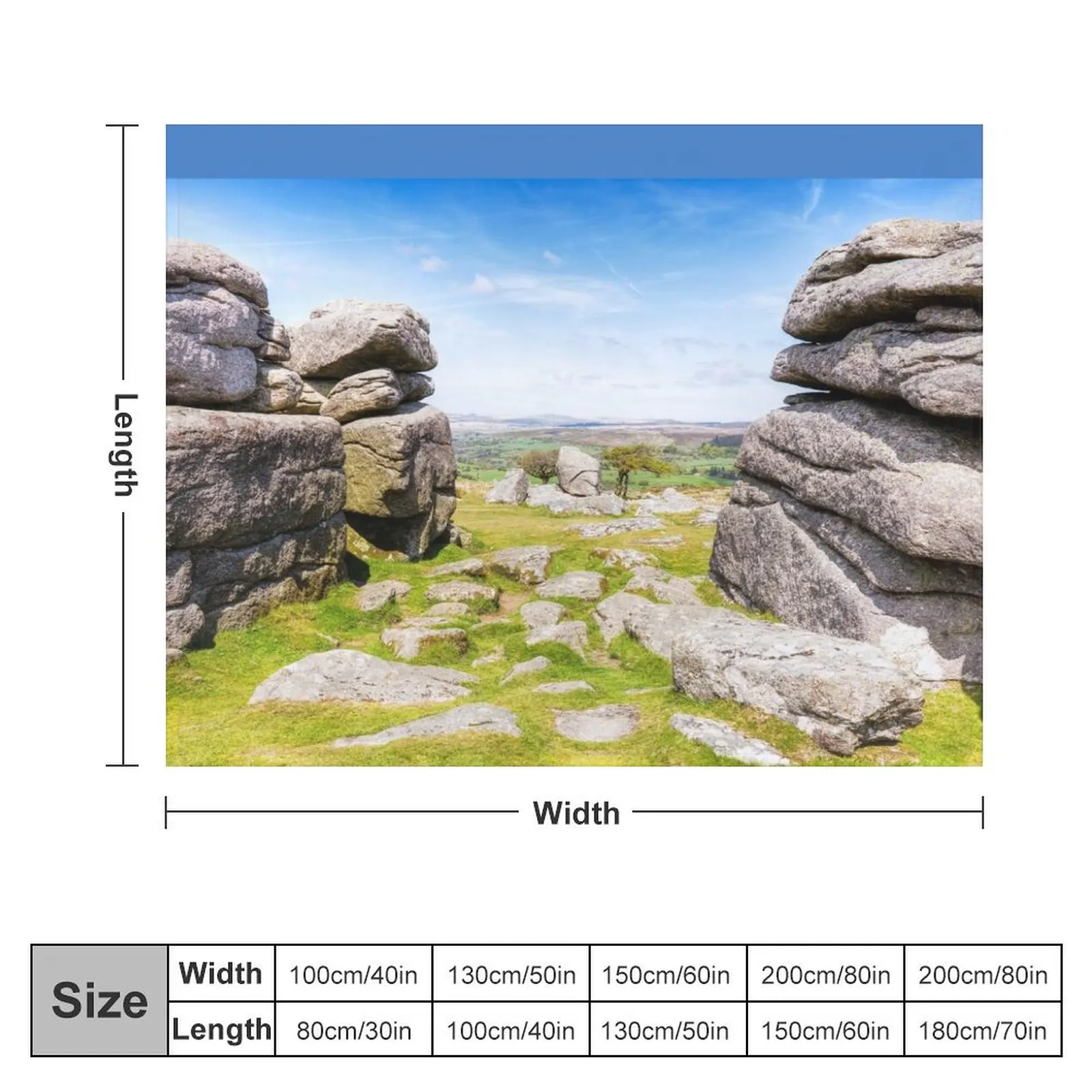 Dartmoor National Park, Devon, UK Throw Blanket for sofa Nap Luxury Designer Soft Blankets