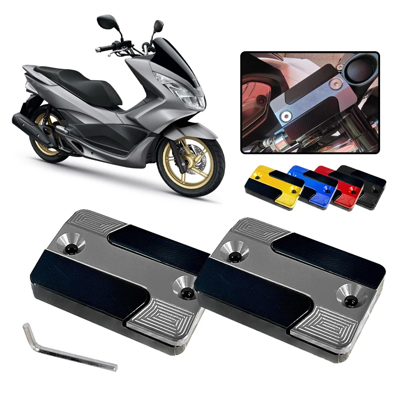 PCX Motorcycle CNC Front Brake Reservoir Fluid Tank Cover Oil Cup Cap For HONDA PCX 160 150 125 pcx160 PCX150 PCX125 Accessories