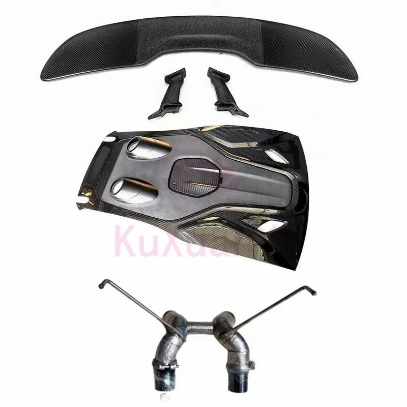 

600LT dry carbon fiber engine rear spoiler tail for McLaren 540C 570S upgrade body kit