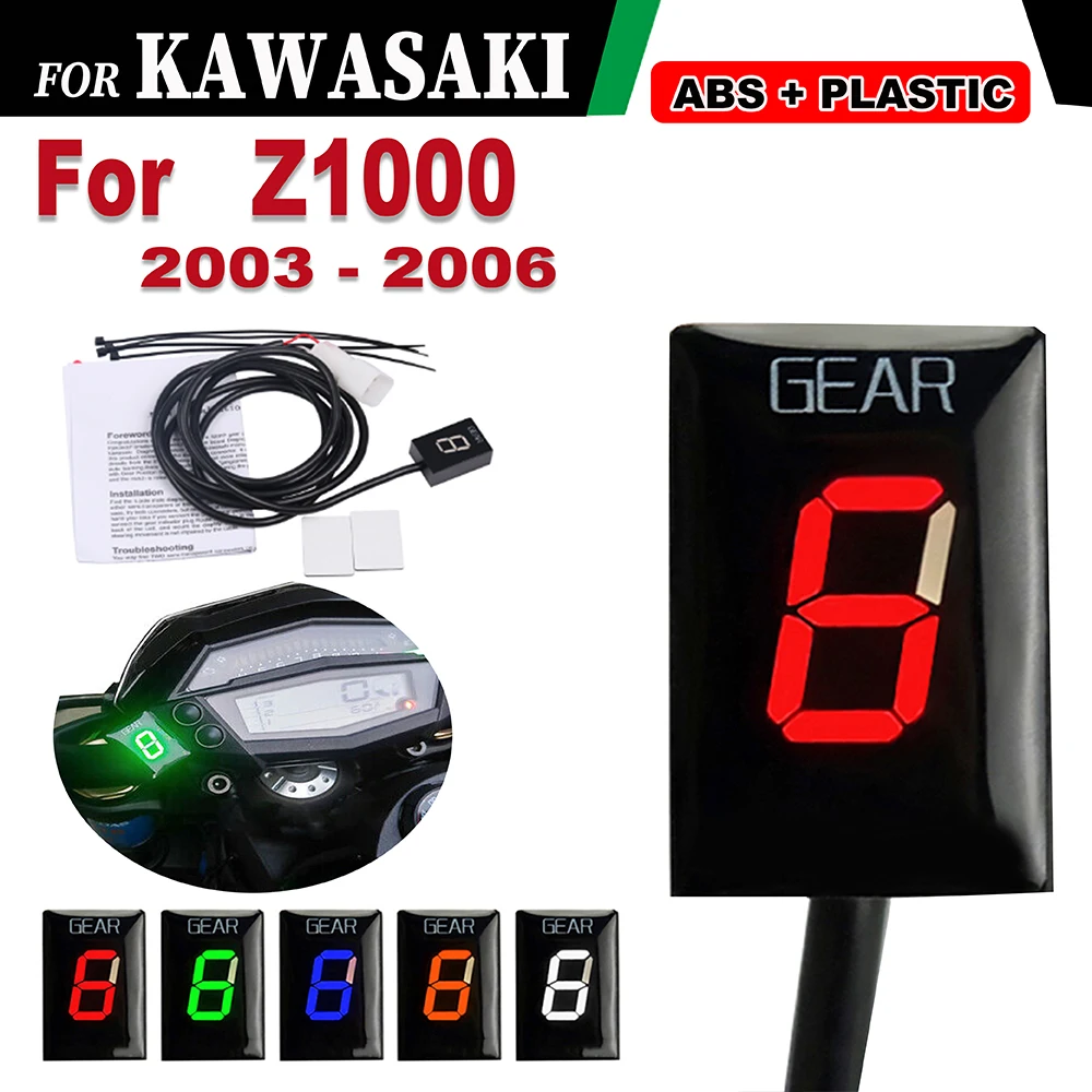 For Kawasaki Z1000 Z 1000 2003 2004 2005 2006 Motorcycle Accessories LED 1-6 Gear Display Indicator Speed Instrument  Meter