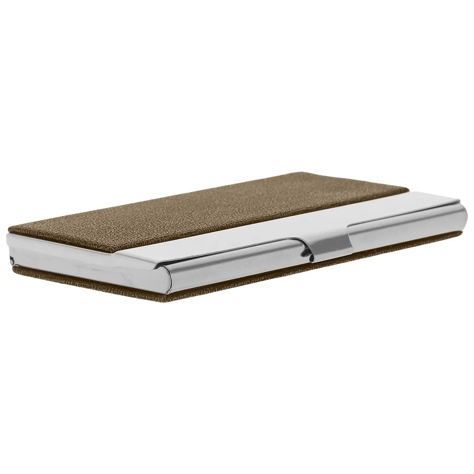 

Stainless Steel Business Card Box Holder for Men Organizer Pretty Case Women Holders Pu Pocket