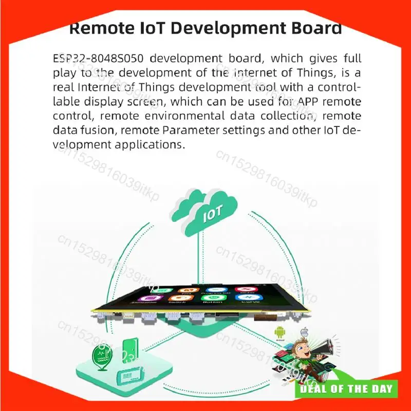 August 1Set ESP32-S3 TFT Display Module WIFI BT Smart Display MCU 800X480 RGB 5-Inch IPS LCD (With Touch)