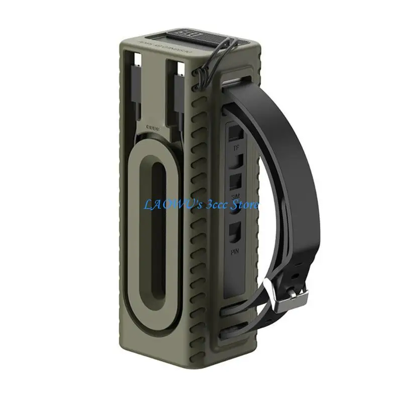 

Y8AD Silicone Case For CUKTECH No.15 Power Banks, Easy Carry Cable Management Case Travel Friendly