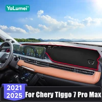 Para Chery Tiggo 7 Pro Max Hybrid 2021 2022 2023 2024 2025 cubierta Anti-UV para salpicadero de coche Panel de instrumentos evitar alfombrillas ligeras alfombras