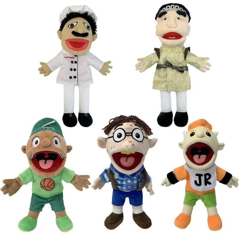 60cm Jeffy Marionette Puppe Jeffy Handpuppe sml Jeffy Marionette Familie echte Jeffy Zombie Boy Handpuppe Plüsch tier Plüsch Feebee Marionette