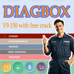 Diagbox V9.150 with Crack Lexia3 PP2000 Diagnostic tool Diagbox version OBD2 Scanner For Peo-geot original installation win7/8