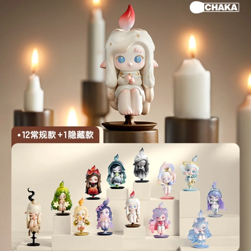 Authentieke Blind Box Chaka Light Chasing Elf Series Pvc Handgemaakte Blind Box Leuke speelgoedgeschenken Desktopdecoratie Collectie Speelgoedgeschenken