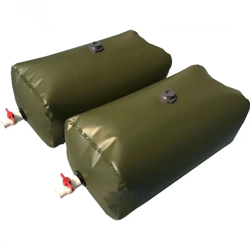 Foldable Heavy Duty PVC Plastic Water Tank Rainwater Storage Bag Camping 200L