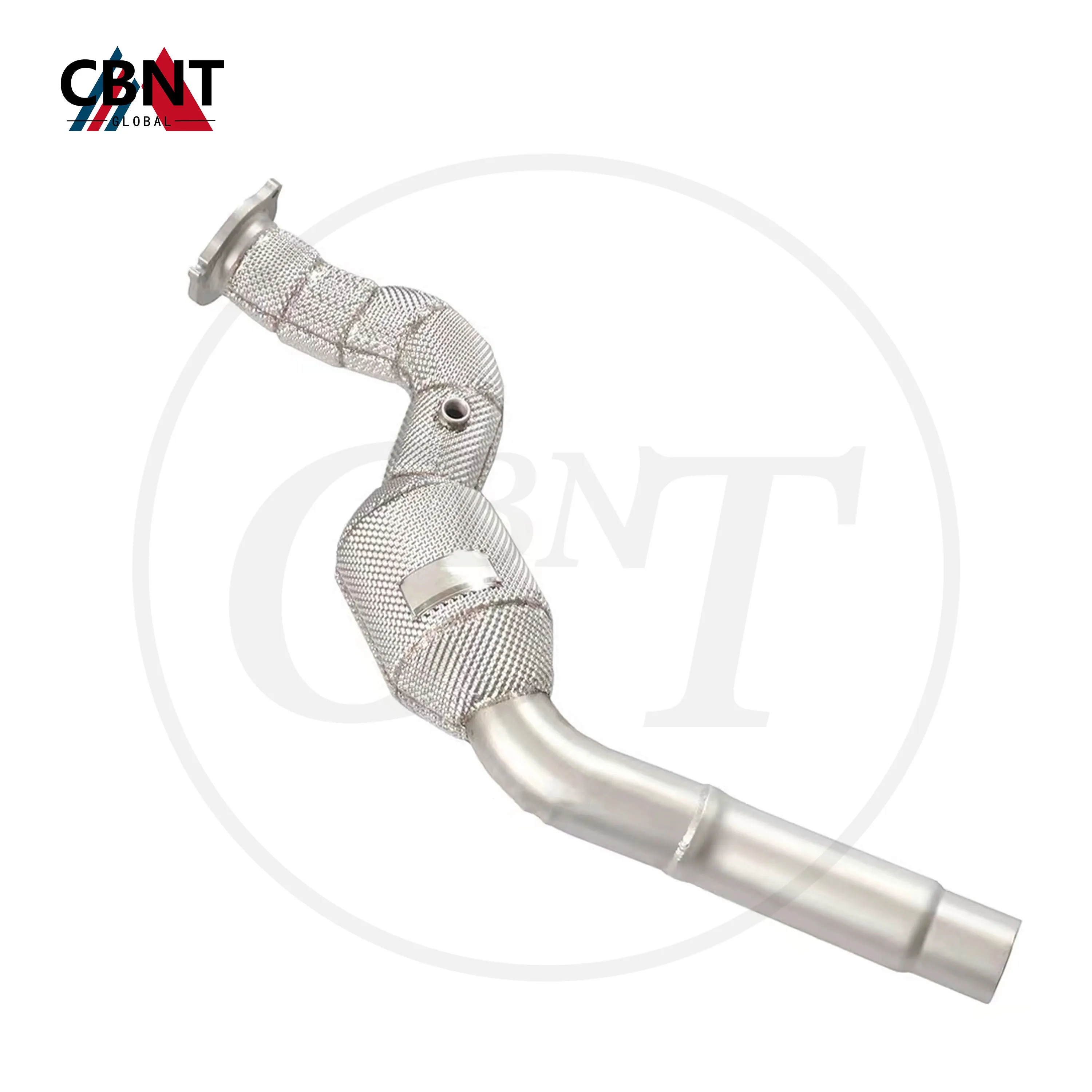 

CBNT for Jaguar XJL 2.0T Exhaust Header with Catalytic Converter Catted/Catless Downpipe with Heat Shield SS304 Exhaust-pipe