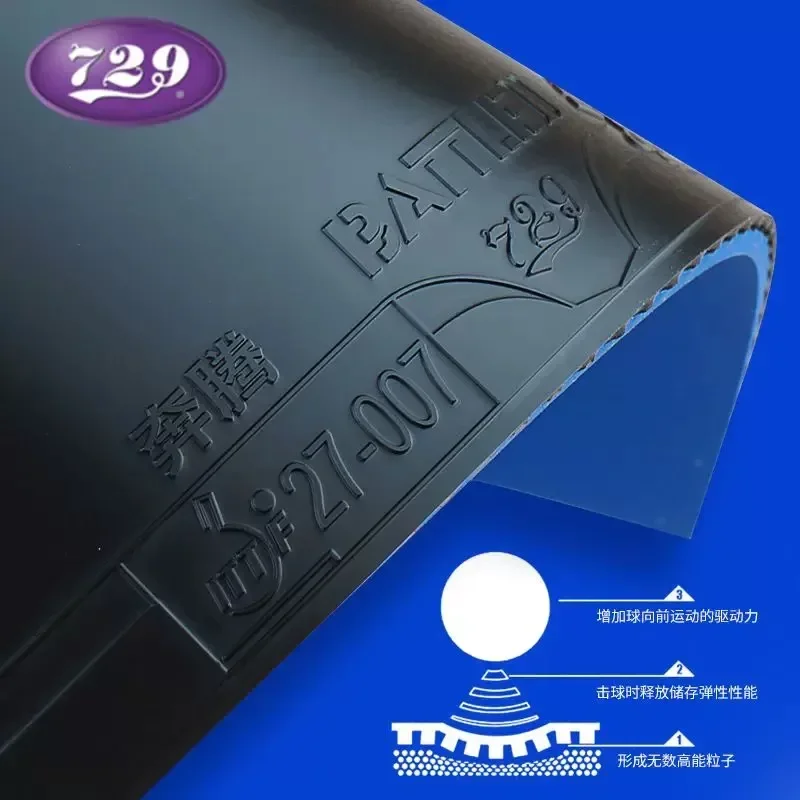 729 amizade batalha 2 neo batalha ii esponja azul tênis de mesa borracha pegajosa profissional ping pong borracha novo 100%