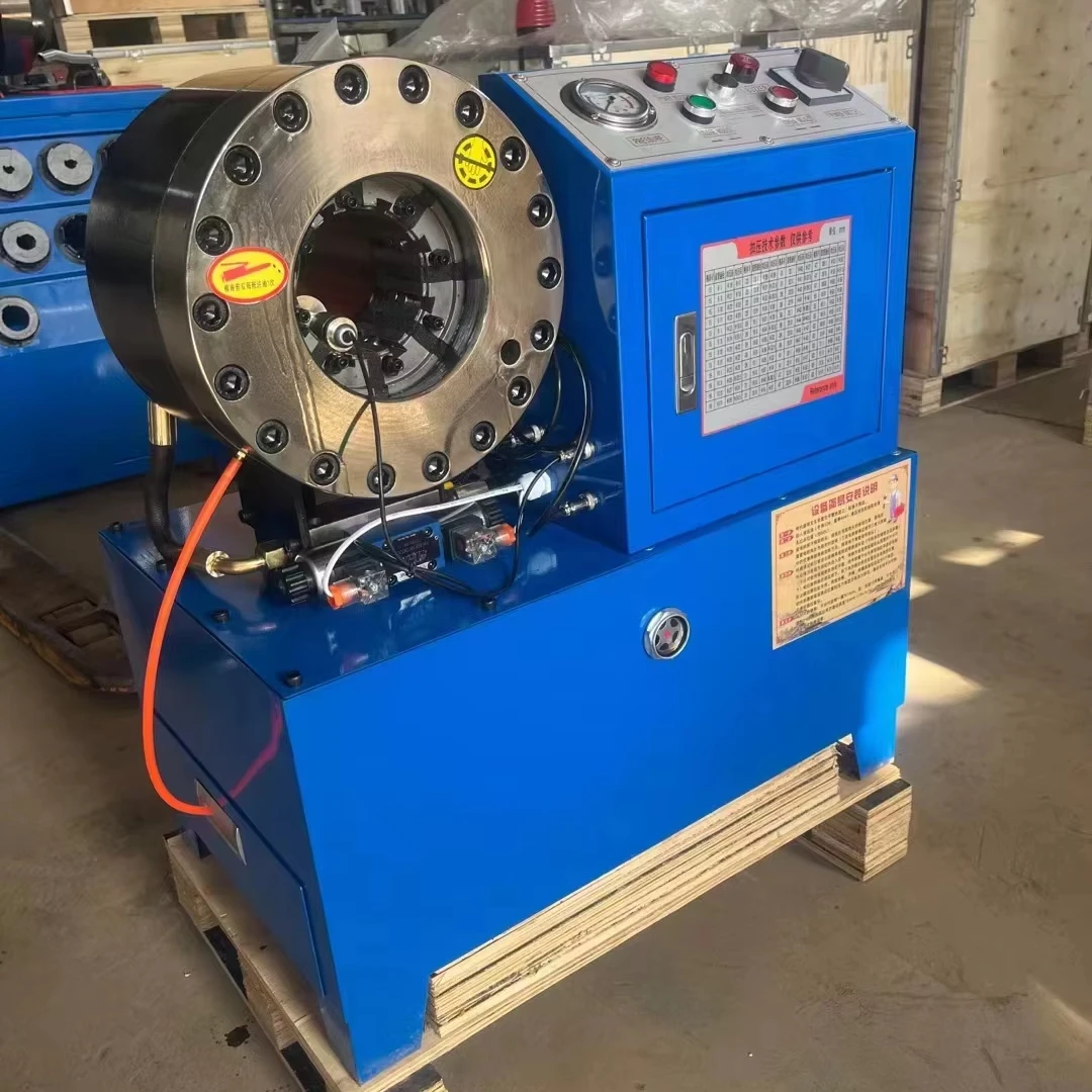 

6-51mm 1/4-2Inch Hydraulic Hose Crimping Machine Equipped with Pump & Motor for Industrial Rubber Pipe Fast Press Processing