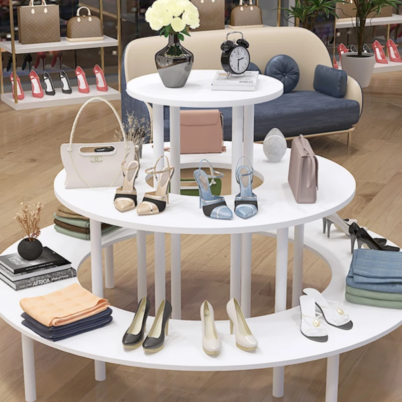 Nakajima showcase round showcase bags shoes cosmetics gifts maternity products display shelves