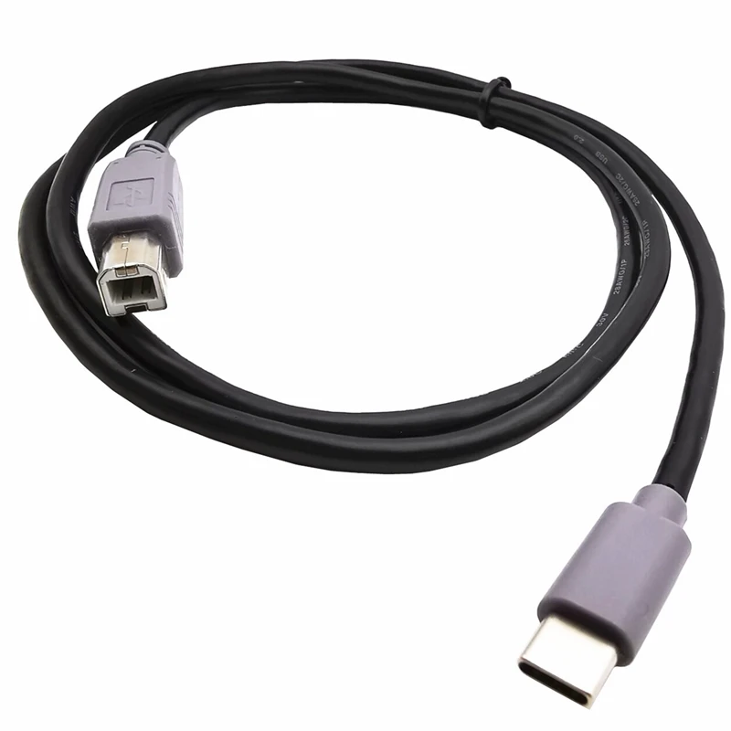 1M Right Angle Type-c To Mini To Micro 5 p To Printer Scanner Mobile Phone Laptop OTG Lead Data Cable