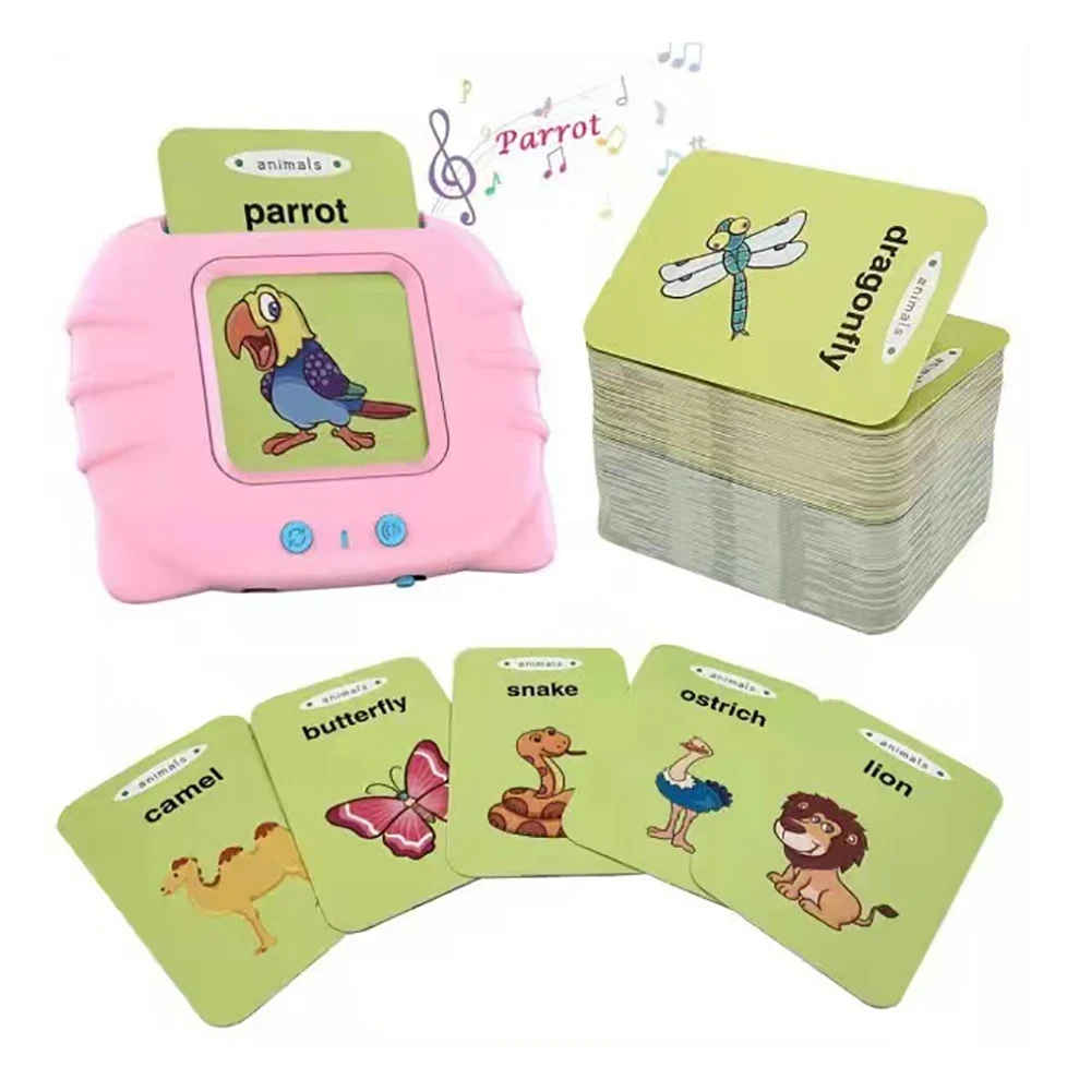 Tarjetas Flash parlantes para aprendizaje temprano, juguetes educativos para bebés, niños y niñas, máquina de lectura de aprendizaje preescolar, suministros escolares interactivos