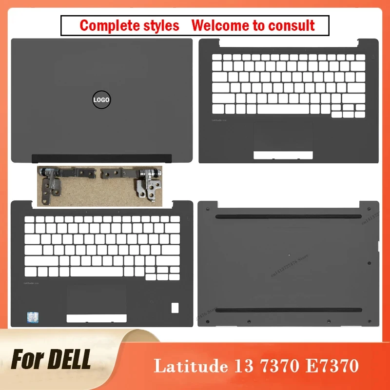 

Новинка, задняя крышка экрана, задняя крышка для ноутбука Dell Latitude 13 7370 E7370, задняя крышка ЖК-экрана, петли, подставка для рук, нижняя деталь E7370 13,3 дюйма