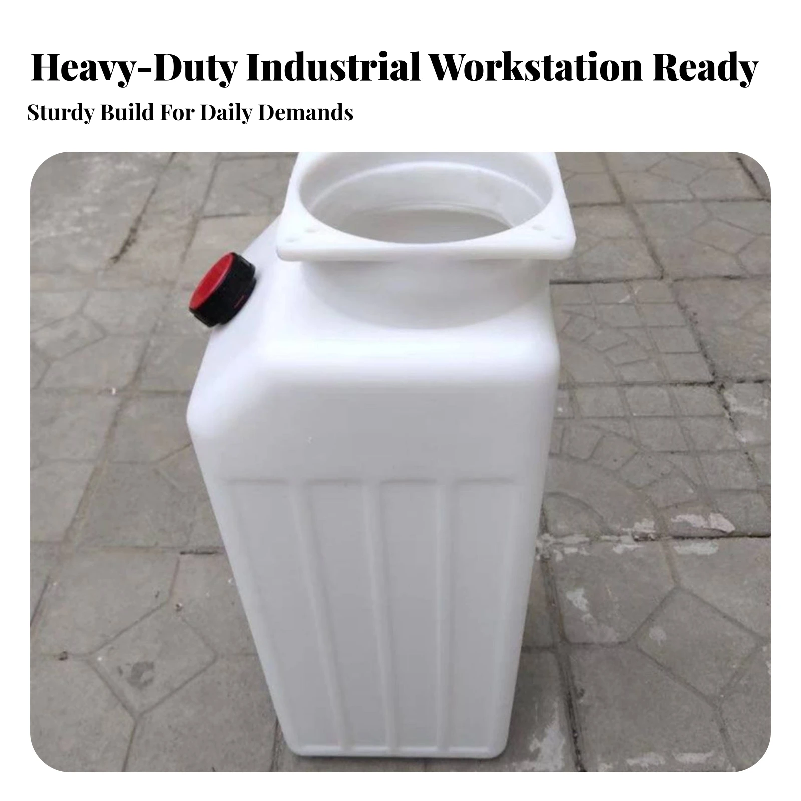 Hydraulic Oil Tank Heavy Duty Hydraulic Tank with Filler Cap Lift Oil Barrel Robust Reservoir Sturdy for Mechanics, Garage