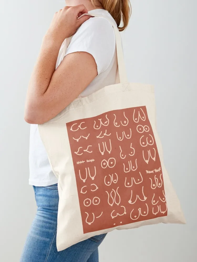 

Сумка-тоут Terracotta Boobs Abstract Tote Bag, эстетичные сумки-тоуты, женские пляжные сумки, большие сумки для женщин
