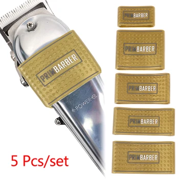 5X Professional Barber Clipper Grip antiscivolo Barber Clipper Band Resistance Barber Sleeve Barber Hair Clipper Holder Tool 4 colori