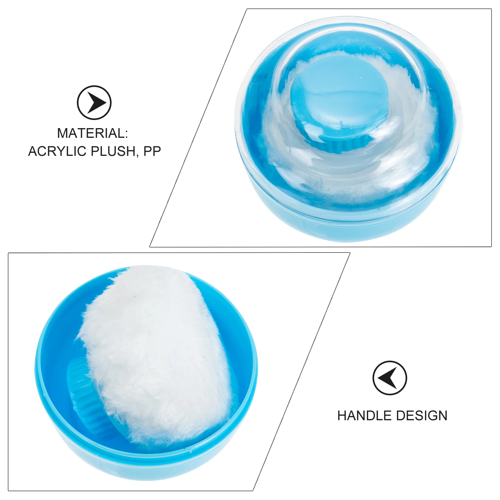 

2 set 2 Sets Baby Box Infant Talcum Storage Container After Bath Use Delicate Gentle Puff Apply Talcum Smooth Newborn