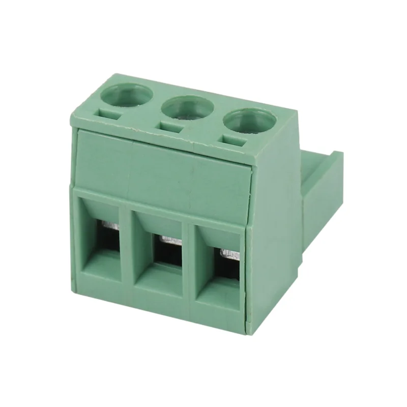 A01F-30Pcs Konektor Blok Terminal PCB Sekrup Plug-In 3Pin Pitch 5.08Mm Sudut Kanan