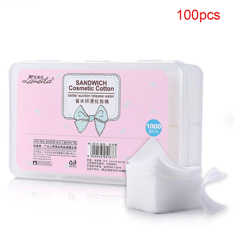 Set Disposable Makeup Cotton Wipes Soft Makeup Remover Pads Ultrathin Facial Cleansing Paper Wipe Make Up Tool