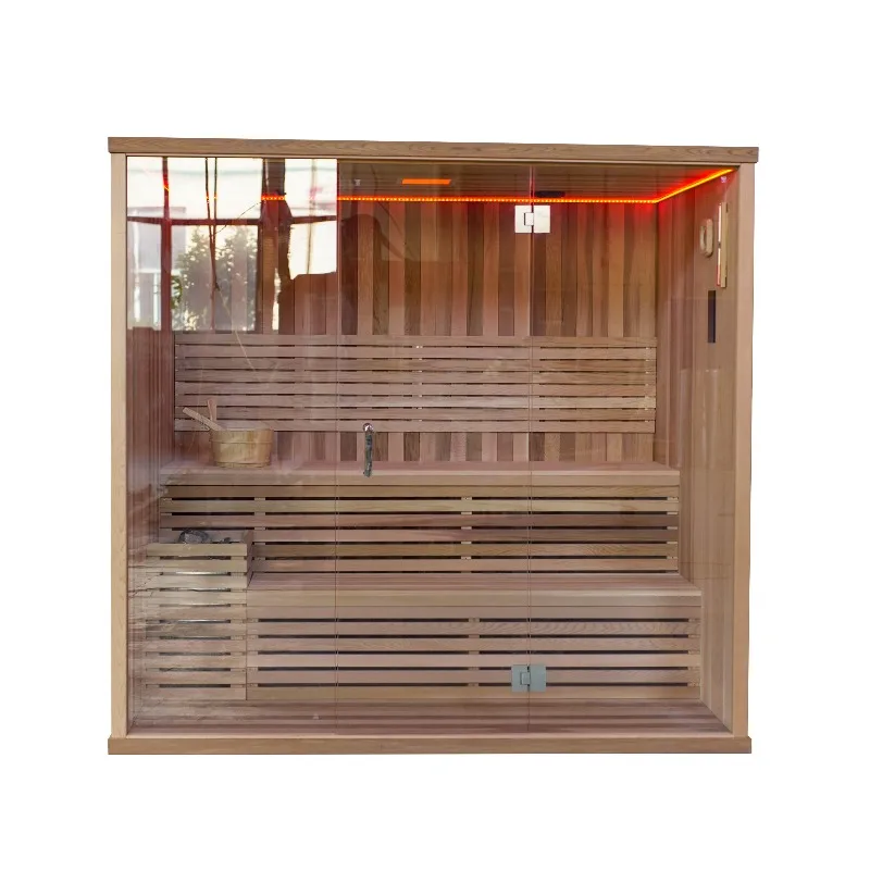 4 Person Best Price Sauna Room Far Infrared Wooden Material Luxury Sexks Sauna Room