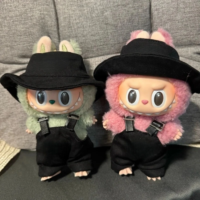 

17cm Mini Plush Doll'S Clothes Outfit Accessories for labubu clothing DIY work clothes accessories birthday gift fashion toys