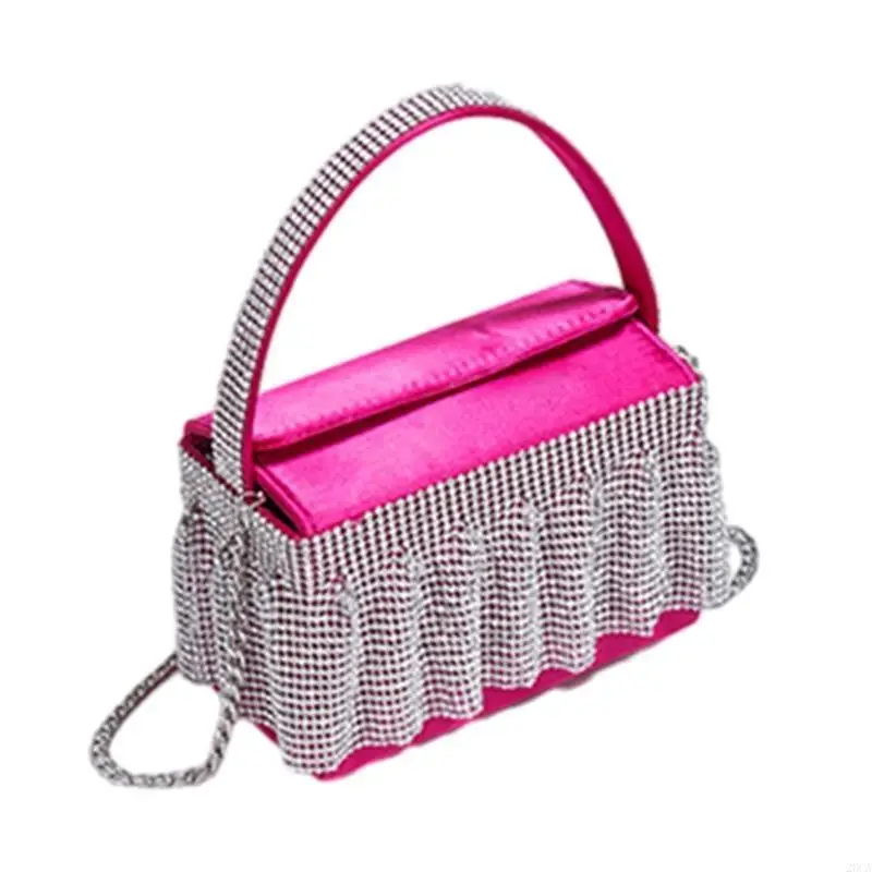

2023 Pleated Tassels Evening Bag Wedding Party Shoulder Bag for Women 20CA