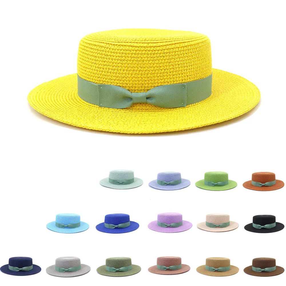 

Handmade straw hat ladies color tri-fold with French retro style leisure vacation beach sun hat 2022 summer new ladies straw hat