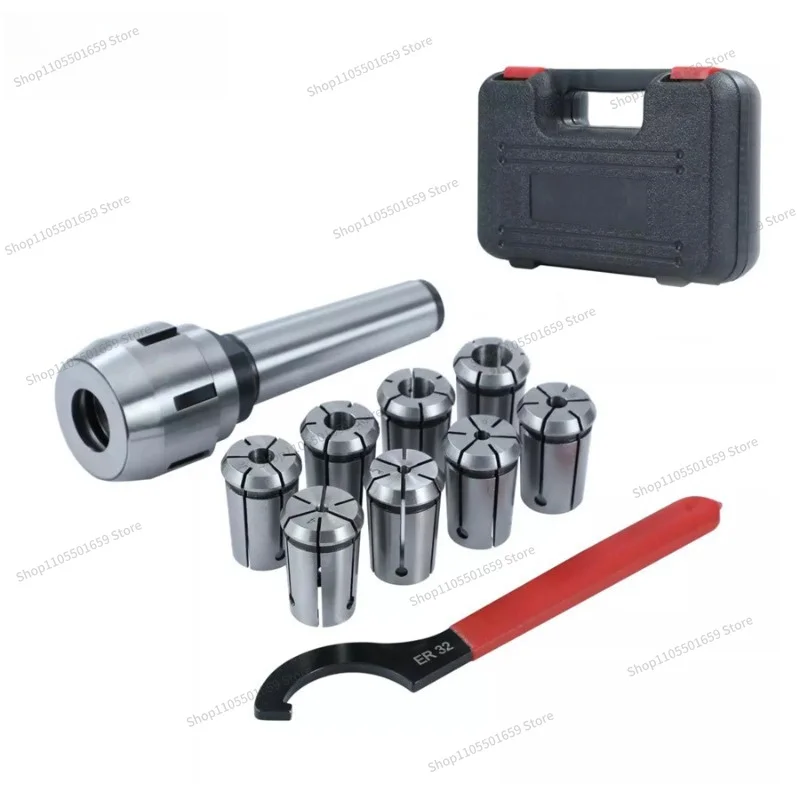 For J7316B Milling Chuck Set, Taper Handle No. 3/No. 4/No. 5/NT30/40/50 Milling Chuck R8 Set