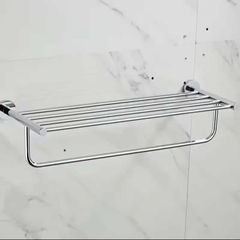 for Thickened Modern Minimalist Wall Mounted 60CM Polished Non Punching Multi Purpose Bathroom Toilet Towel Rack