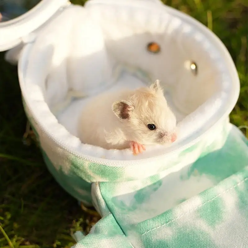 

Hamster Carrier Bag Small Pet Carrier Chinchilla Guinea Pig Bunny Breathable Carrier Cage Warm Soft Travel Walking Small Animal