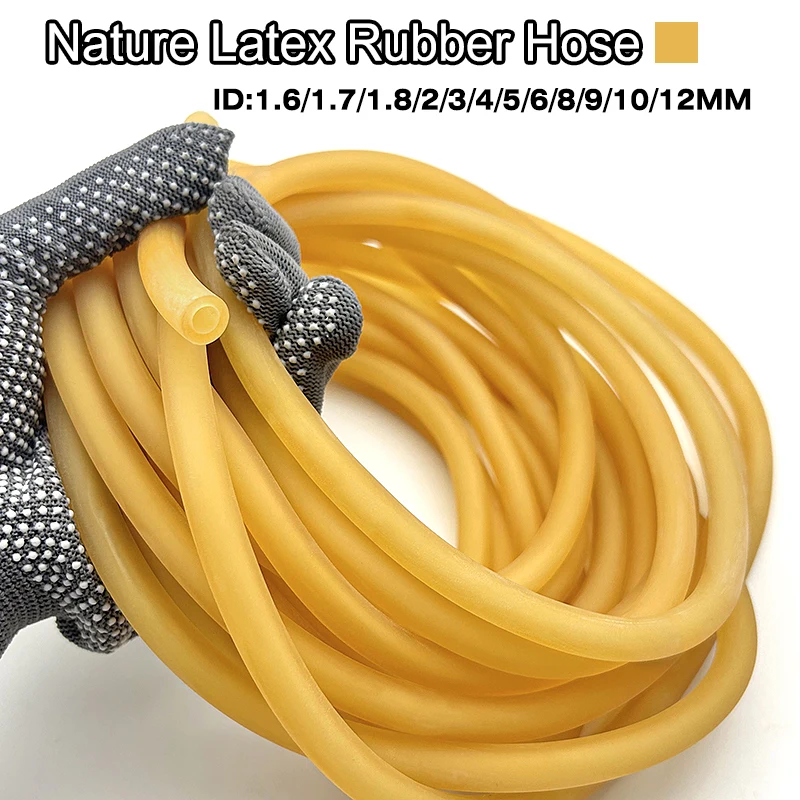 Natural latex rubber hose ID 1mm~8mm stretch resistance suitable for various purposes such as laboratory medical industrial etc