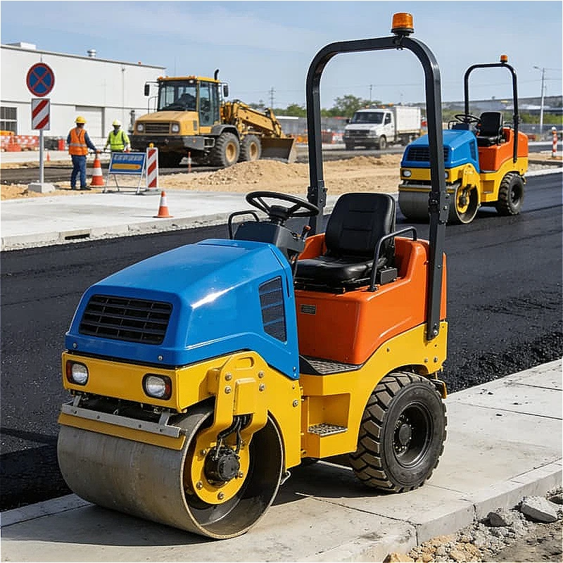

Double Drum Road Roller Vibratory Asphalt Compactor Highway Paving Parking Lot Airport Runway Surface Smoothing Customized Sale