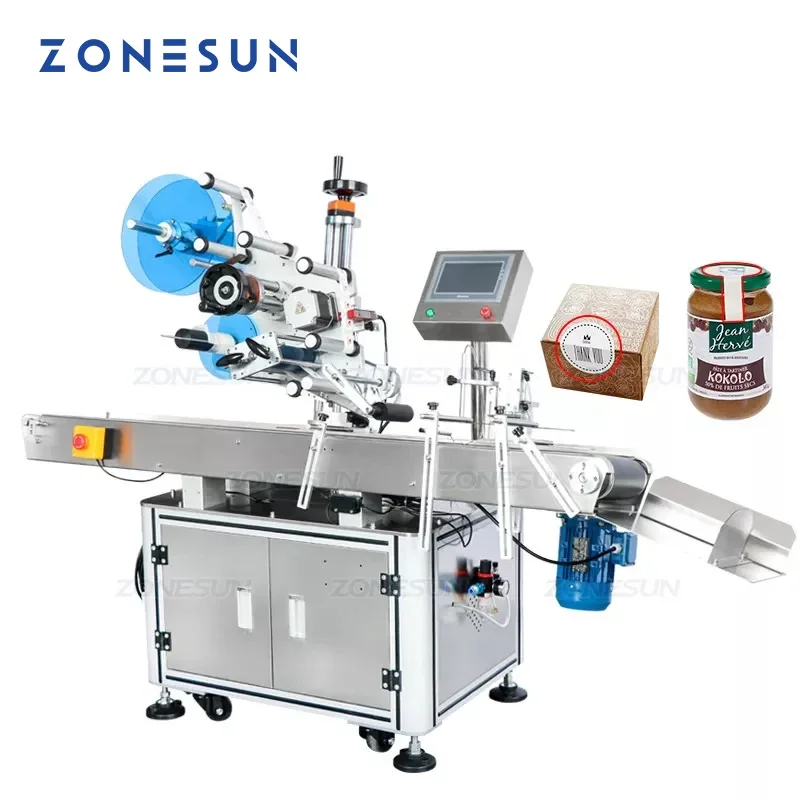 ZONESUN ZS TB833 Automatic Box Carton Sealing Folding Corner Adhesive Sticker Packing Labeling Machine Box Sealing Machine