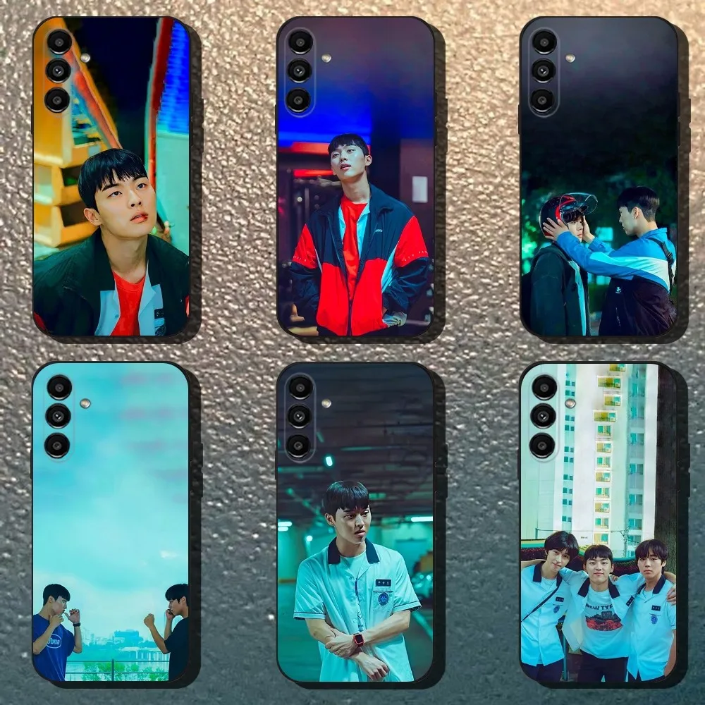 

Weak Hero Korea Series Phone Case For Samsung Galaxy A13,A21s,A22,A31,A32,A52,A53,A71,A80,Soft Black Shell