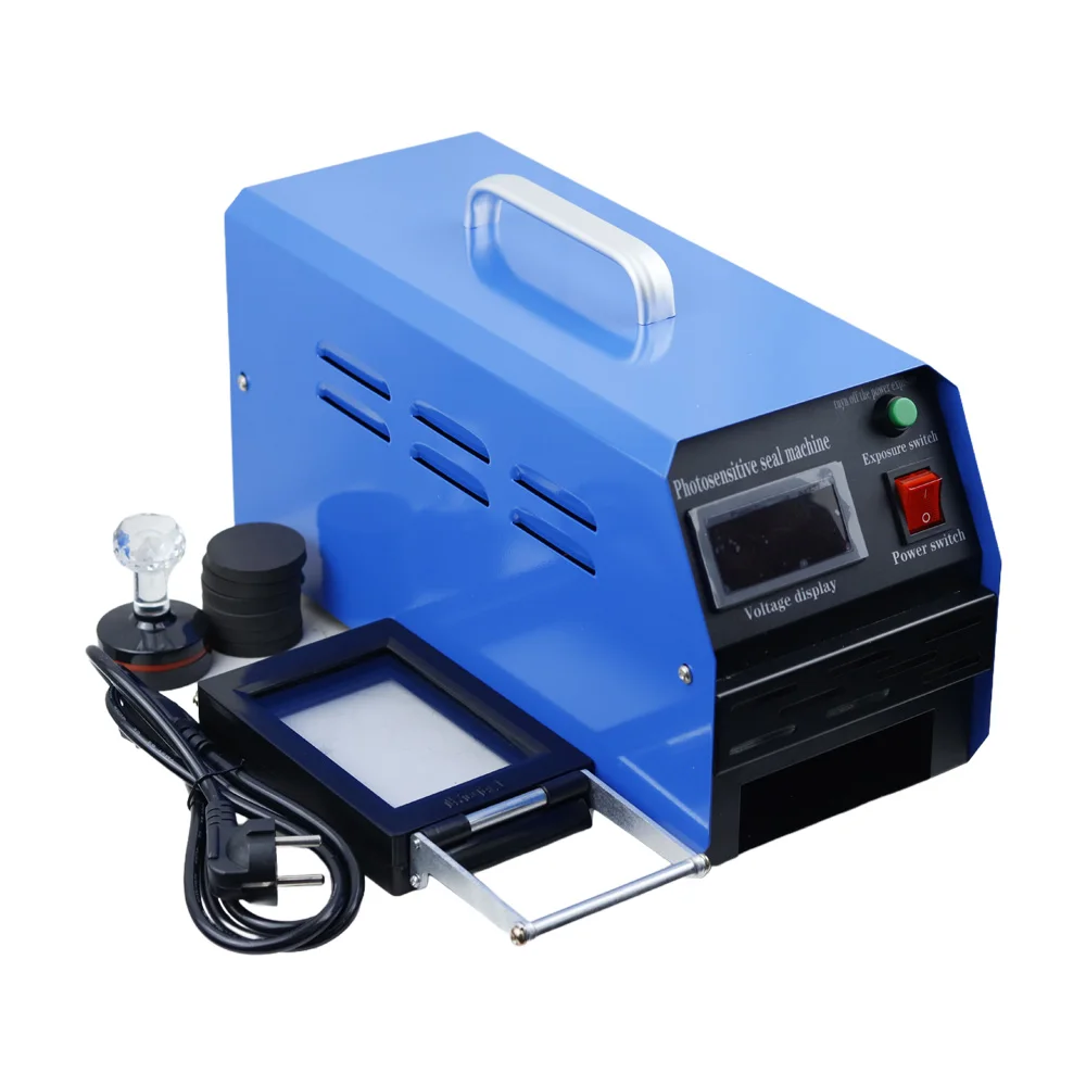 Exposure 1-3 Lamps Digital Display Photosensitive Flash Stamp Machine Stamping Making,for Cartoon Stamps, Wedding Seals